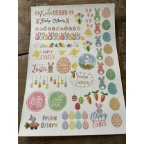 Kerzentattoos Ostern pastell