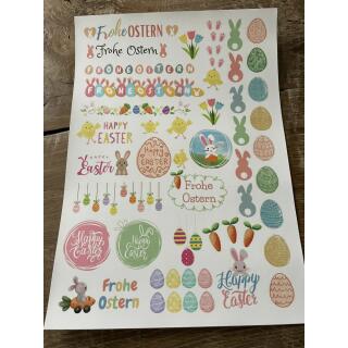 Kerzentattoos Ostern pastell