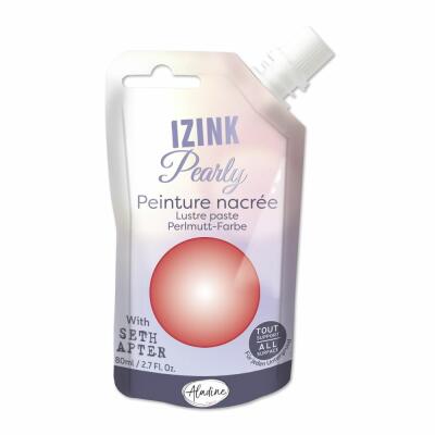 IZINK Pearly Perlmutt-Farbe 80 ml - Auswahl korallenrot - coral crush (82054)