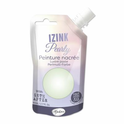 IZINK Pearly Perlmutt-Farbe 80 ml - Auswahl meergrün - peppermint cream (82065)