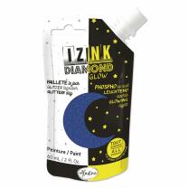 IZINK DIAMOND Glow Glitzerfarbe 60 ml - Auswahl blau -...