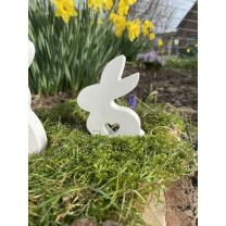 Silikonform Hase sitzend mit Herz 11,5 x 8 x 2,5 cm (641)