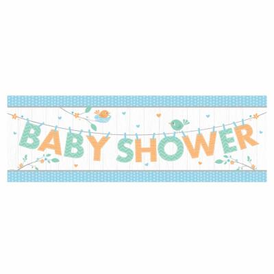Baby Party Baby shower -  Hello Babby Boy - Riesenbanner 50,8 x 152 cm