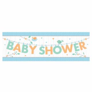 Baby Party Baby shower -  Hello Babby Boy - Riesenbanner 50,8 x 152 cm