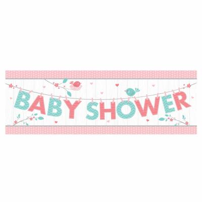 Baby Party Baby shower -  Hello Babby Girl - Riesenbanner 50,8 x 152 cm