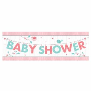 Baby Party Baby shower -  Hello Babby Girl - Riesenbanner 50,8 x 152 cm