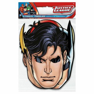 Justice League - Superhelden - Masken, 8 Stück