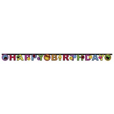 Smiley Express Yourself - Girlande Happy Birthday