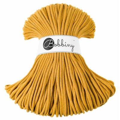 Bobbiny Premium Kordel 5 mm x 100 m Mustard