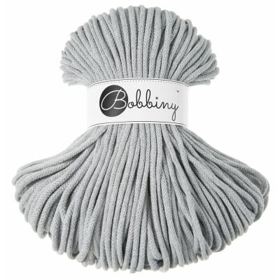 Bobbiny Premium Kordel 5 mm x 100 m Light Grey