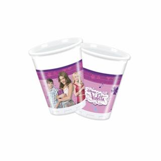 Becher Violetta, 8 Stück