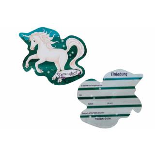 Sternenschweif Einhorn -  Einladungskarten,  8 Stück