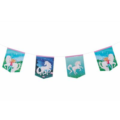 Sternenschweif Einhorn -  Wimpelkette,  3,5 m