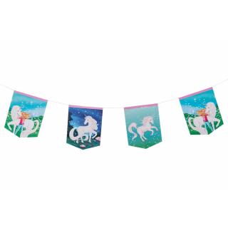 Sternenschweif Einhorn -  Wimpelkette,  3,5 m
