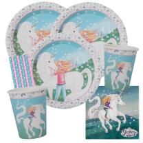 77-teiliges Party-Set - Sternenschweif Einhorn -Teller...