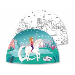 77-teiliges Party-Set - Sternenschweif Einhorn -Teller Becher Servietten Platzsets Wimpelkette Einladungen Luftballons Partyboxen Trinkhalme  für  8  Kinder