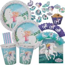 67-teiliges Party-Set - Sternenschweif Einhorn - Teller...