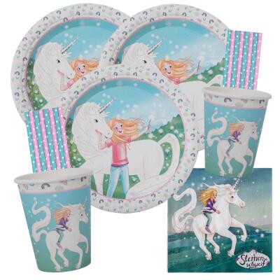 Sternenschweif Einhorn -  Party-Set 68-teilig für 16 Kinder
