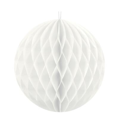 Wabenball aus Papier - Auswahl weiß 10 cm