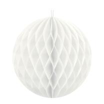 Wabenball aus Papier - Auswahl weiß 10 cm