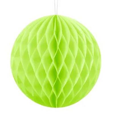 Wabenball aus Papier - Auswahl apfelgrün 10 cm