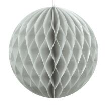 Wabenball aus Papier - Auswahl hellgrau 10 cm