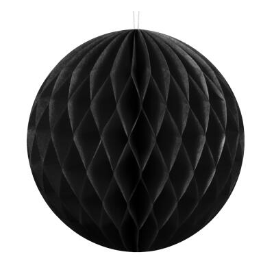 Wabenball aus Papier - Auswahl schwarz 10 cm