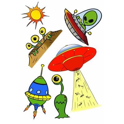 Alien Tattoos - Ufo, 1 Bogen