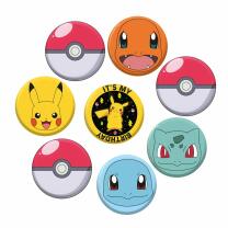 Pokemon - Button - Anstecker, 8 Stück