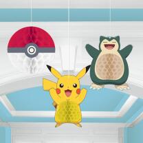 Pokemon - Wabenball Hängedekoration, 3-teilig