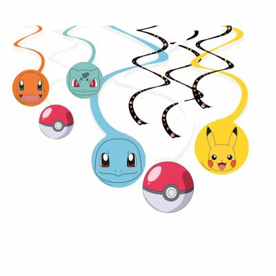 Pokemon - Deko-Spiralen als Hängedekoration, 6-teilig