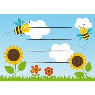 Freche Bienen  - Einladungskarten mit Umschlag, 8 Stück
