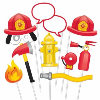 Feuerwehr - Foto Requisiten, 10-teilig