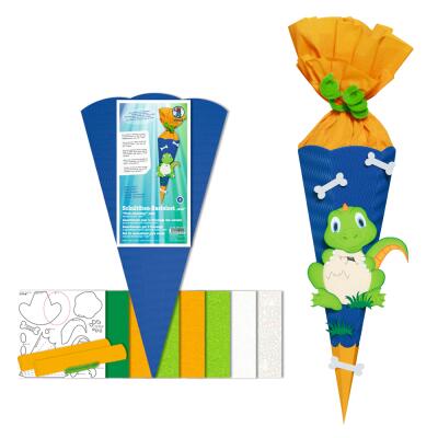 Einschulung - Bastelset Schultüte "mini" 41 cm - Dino (4)