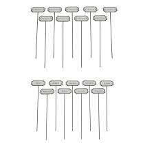 Kräuterstecker und Gemüsestecker aus Metall, 28 cm