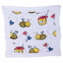 Magisches Handtuch - Bienen viele Bienen mit Blumen und...