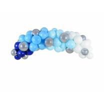 DIY Ballongirlande 2 m - 60 Ballons - blau