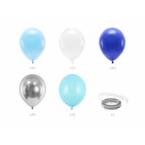 DIY Ballongirlande 2 m - 60 Ballons - blau
