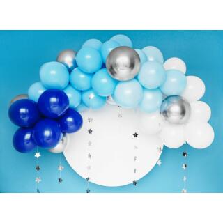 DIY Ballongirlande 2 m - 60 Ballons - blau