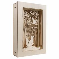 Holzbausatz 3D Motivrahmen - Wald