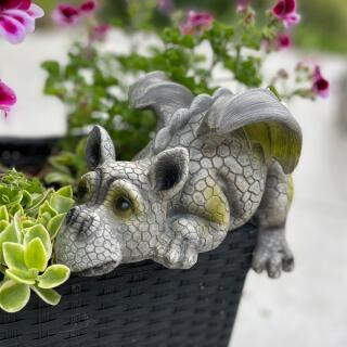 Gartenfigur - Kantenlieger Drache  (45137)