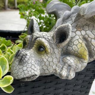 Gartenfigur - Kantenlieger Drache  (45137)