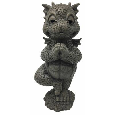 Gartenfigur - Drache macht Yoga (GD343)