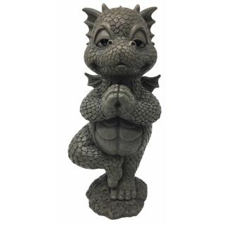 Gartenfigur - Drache macht Yoga (GD343)