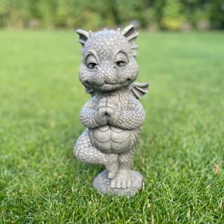 Gartenfigur - Drache macht Yoga (GD343)