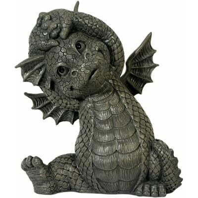Gartenfigur - Gartendrache - Drache streckt sich (GD190)