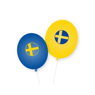 Schweden - Luftballons, 8 Stück