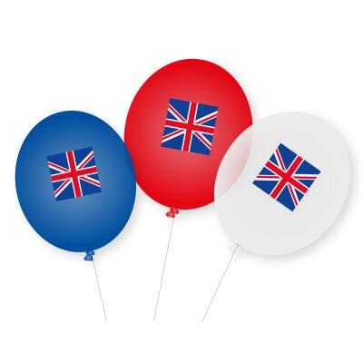 England - Luftballons, 9 Stück