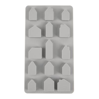 Silikon Gießform Mini Häuser