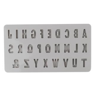 Silikon Gießform Mini ABC - Buchstaben